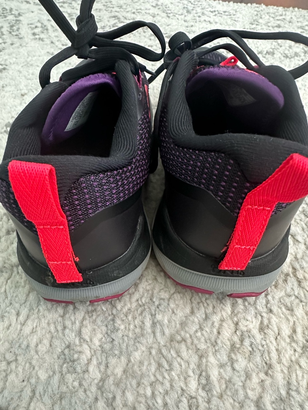 Brooks Women's Caldera Trail Running Shoes in Black & Purple with Pink Accents - Picture 4 of 6